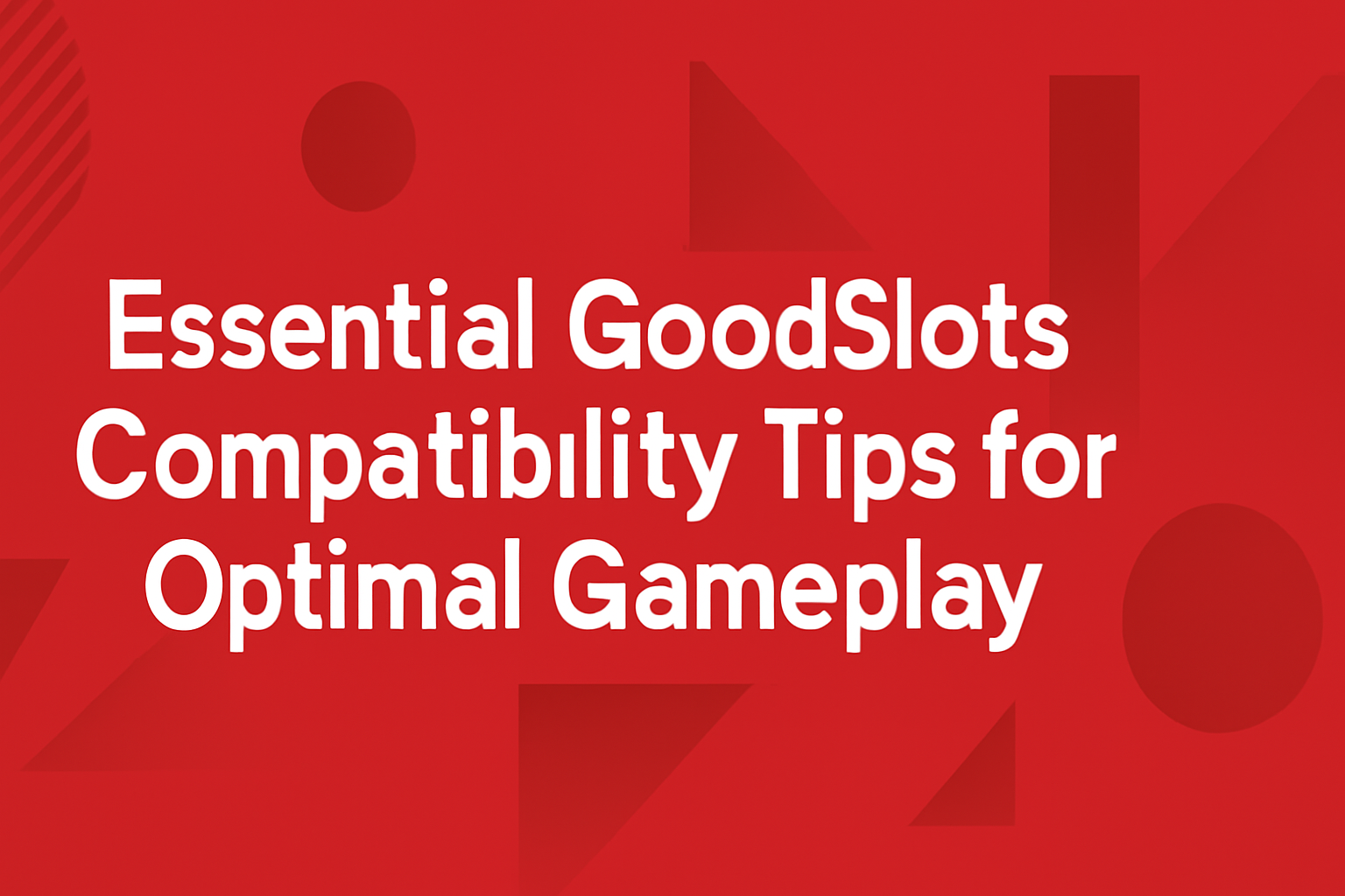 An informative design about GoodSlots update process with a modern aesthetic.