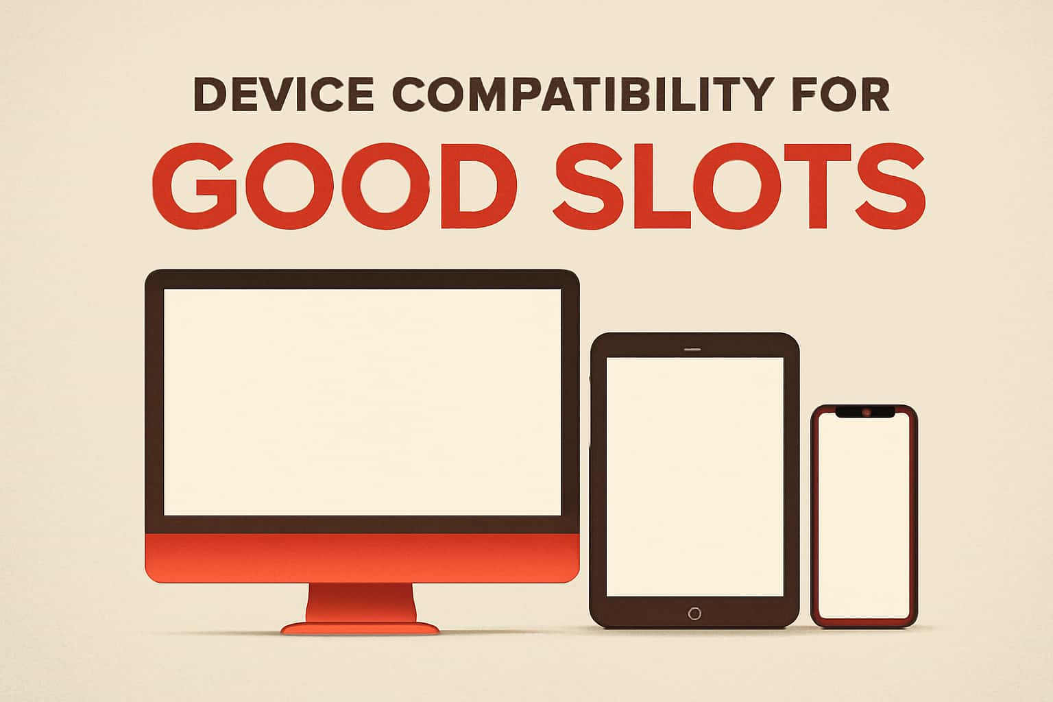 Informational graphic depicting device compatibility details for GoodSlots.
