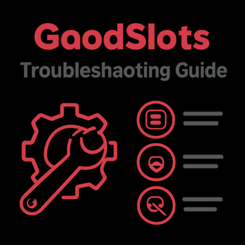 Illustration related to GoodSlots troubleshooting topics.