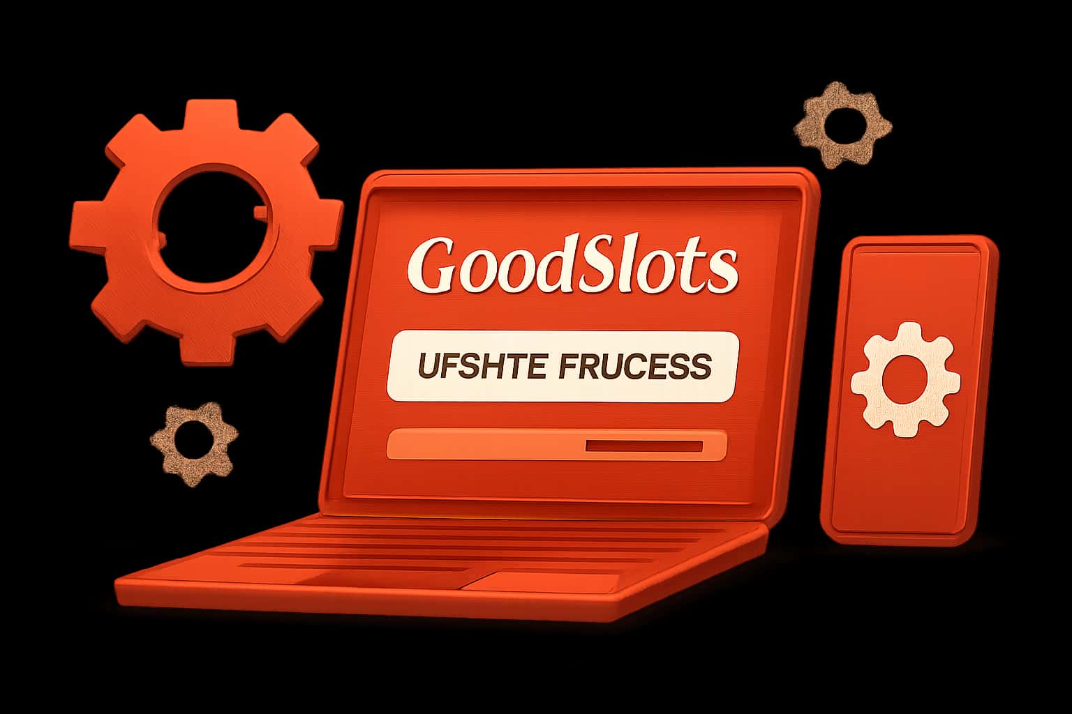 An informative design about GoodSlots update process with a modern aesthetic.